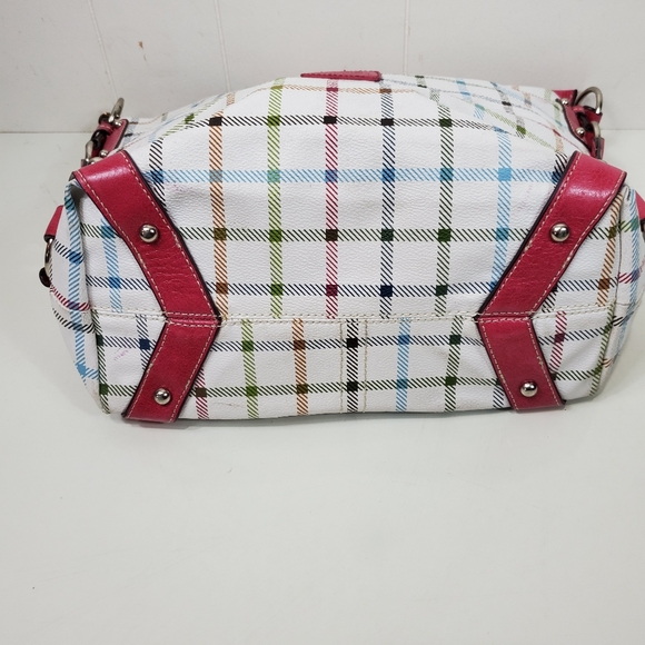 Coach pink plaid tote - Picture 11 of 13